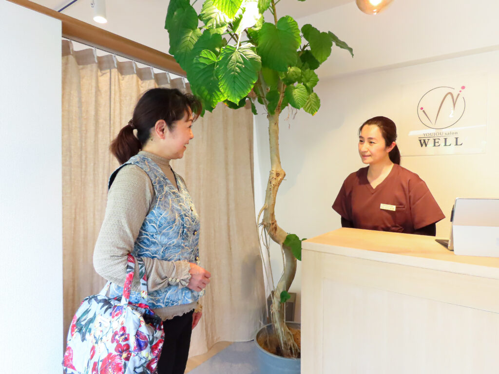 鍼灸YOUJOUsalonWELL南九州店【ダイエット専門】の受付スペースです